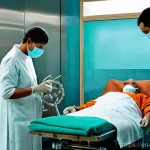 금속공예와 바이오메탈 응용 - **Prompt:** "A captivating visual depicting the historical journey of metals in medicine. On the lef...